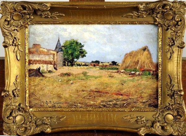 [vue De Ferme] Oil Painting by Leon Germain Pelouse