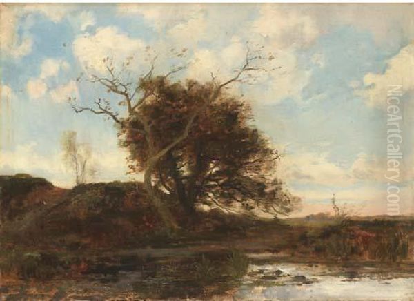 L'etang Oil Painting by Leon Germain Pelouse