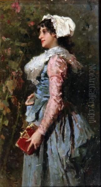 La Modella Oil Painting by Francesco Peluso