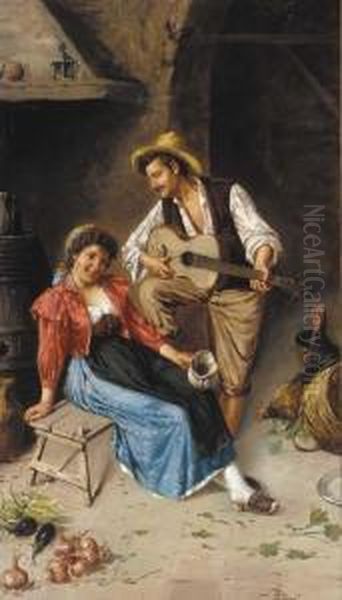 The Serenade Oil Painting by Francesco Peluso