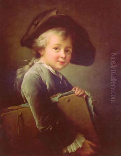 Portrait Of The Artist As A Young Man Oil Painting by F.H. Douais