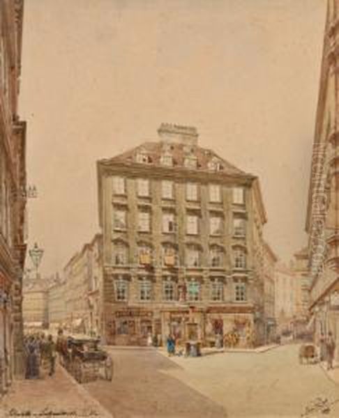 Seilerstatte - Singerstrasse In Wien Oil Painting by Erwin Pendl