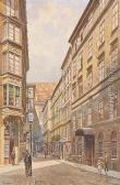 Rue Animee Oil Painting by Erwin Pendl