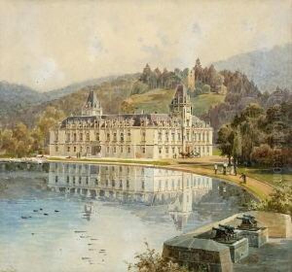 Schlossansichten. Oil Painting by Erwin Pendl