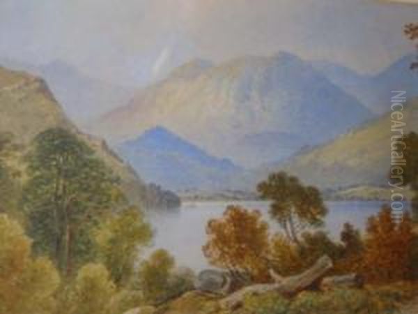 Lakeland Scene Oil Painting by Aaron Edwin Penley