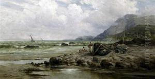 Welsh Coast Near Penmaenmawr Oil Painting by Harry Pennell