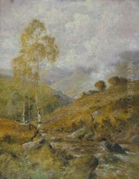 Autumn On The Tummel Oil Painting by Harry Pennell