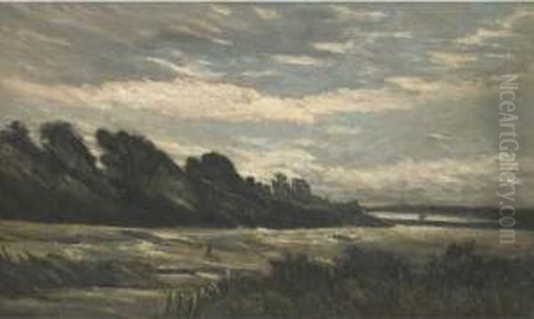 The Windy Estuary Oil Painting by Arthur Douglas Peppercorn