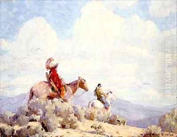 Indians of Taos Oil Painting by W. Herbert Dunton