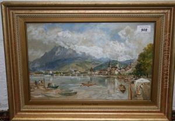 View Of Luzzara Oil Painting by Arthur Perigal