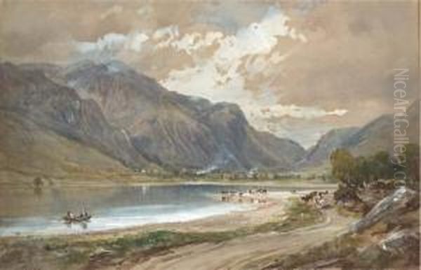 View Of Cader Idris Oil Painting by Arthur Perigal