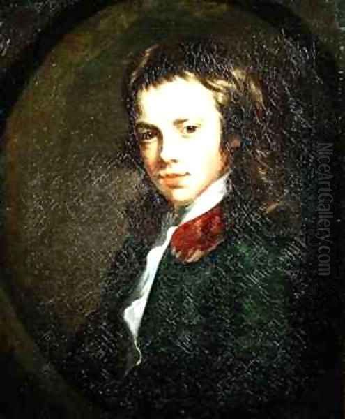 Portrait of a Young Man Oil Painting by Sir Nathaniel Dance-Holland