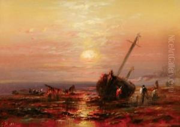 The Shipwreck Oil Painting by Granville Perkins