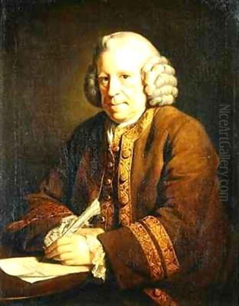 Portrait of a Man Writing Oil Painting by Sir Nathaniel Dance-Holland