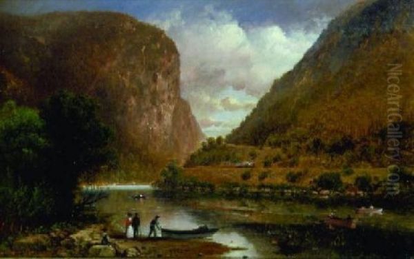 Delaware Water Gap Oil Painting by Granville Perkins