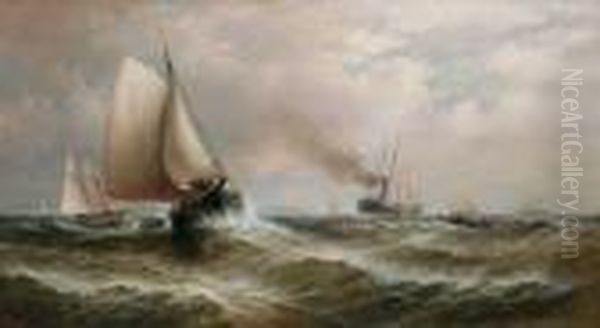 ''off Sandy Hook'' Oil Painting by Granville Perkins