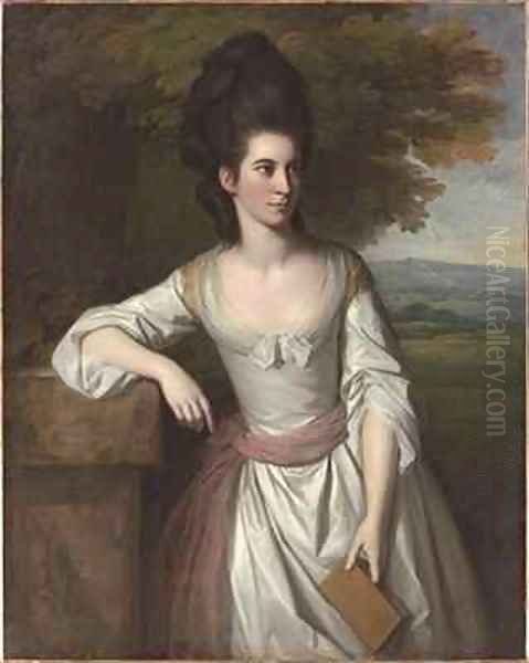 Portrait of Mrs Vere 2 Oil Painting by Sir Nathaniel Dance-Holland