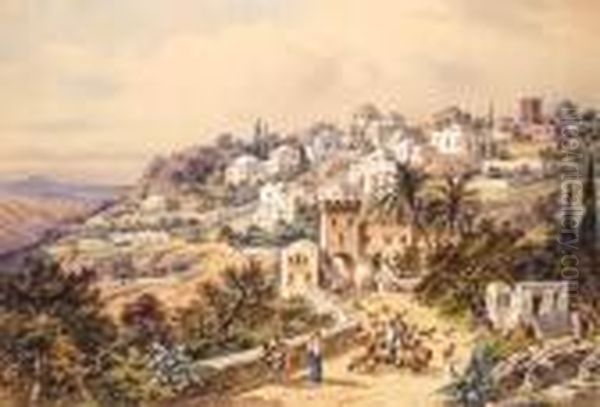 Bethlehem Oil Painting by Friedrich Perlberg