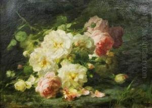 Jetee De Fleurs Oil Painting by Andre Perrachon