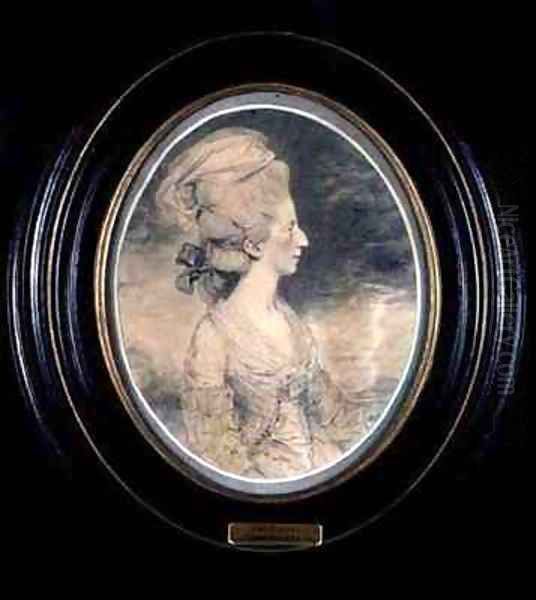 Lady Catherine Russell 1748-82 Oil Painting by John Downman