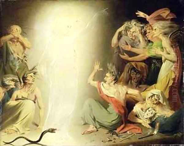 The Ghost of Clytemnestra Awakening the Furies Oil Painting by John Downman