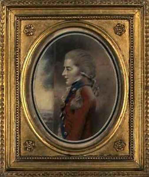 Portrait of an Officer possibly Prince Edward Augustus Duke of Kent 1767-1820 Oil Painting by John Downman