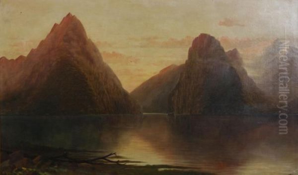 Milford Sound Oil Painting by John Douglas Perrett