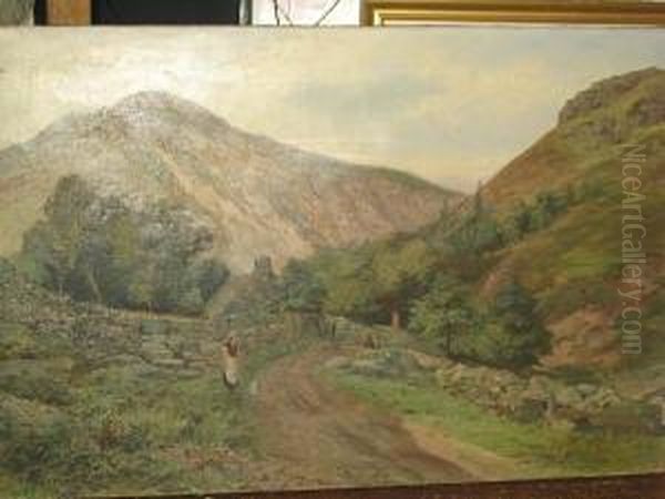 Penmaenbach From The Glen Oil Painting by Alfred Feyen Perrin