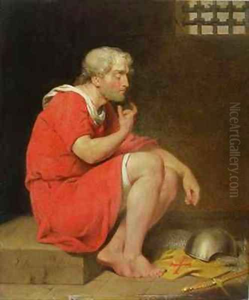 Robert Duke of Normandy in Prison Oil Painting by John Downman