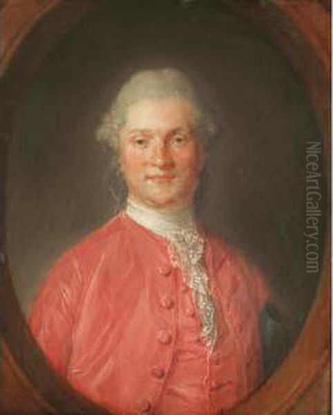 Portrait Presume De George William Coventry, 6 Oil Painting by Jean-Baptiste Perronneau