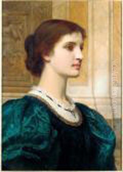 Kate Oil Painting by Charles E. Perugini