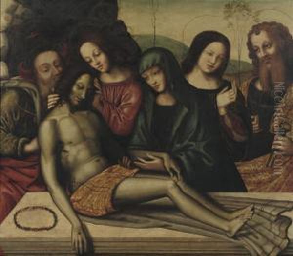 The Lamentation Of Christ Oil Painting by Pietro Perugino