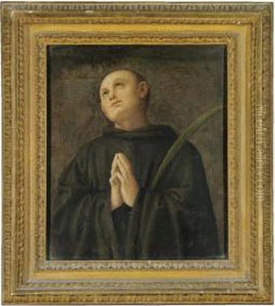 Saint Placidus Oil Painting by Pietro Perugino