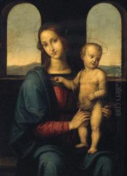 The Madonna And Child Oil Painting by Pietro Perugino