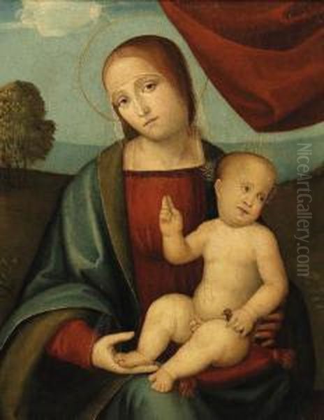 The Madonna And Child Oil Painting by Pietro Perugino