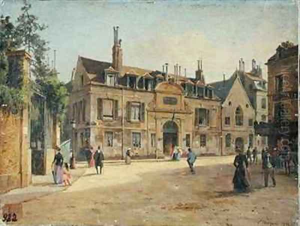 The Hopital de la Salpetriere Paris Oil Painting by Paul Joseph Victor Dargaud