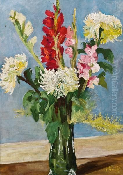 Blumen Oil Painting by Anton Emanuel Peschka