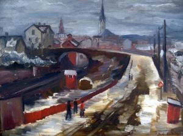 Linkoping Oil Painting by Axel Peter