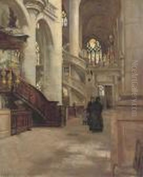 St. Genevieve, Paris Oil Painting by Anna Peters