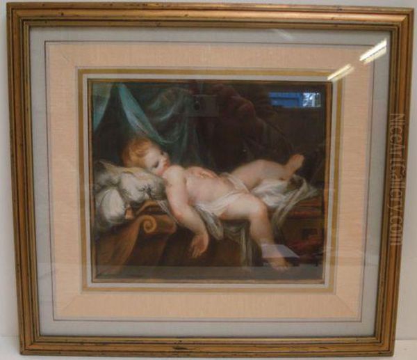 Child Reclining Oil Painting by Matthew William Peters