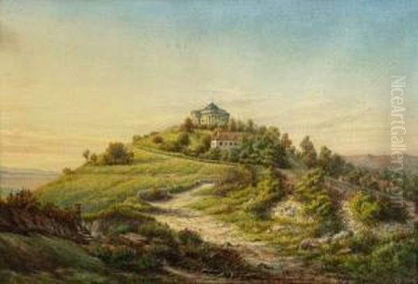 Die Grabkapelle Der Konigin Katharina Oil Painting by Pieter Francis Peters