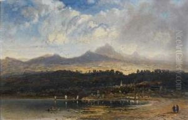 Le Mont Santis Oil Painting by Pieter Francis Peters