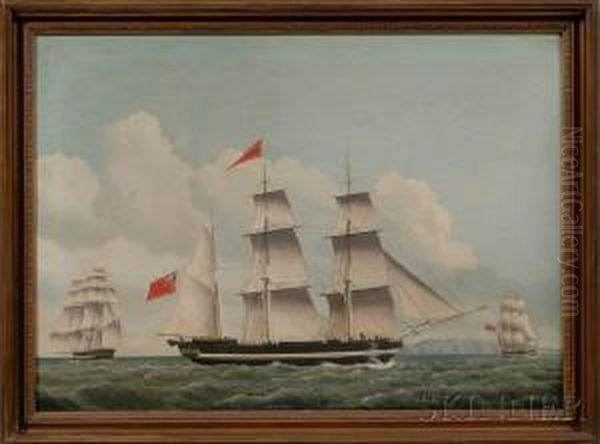 Portrait Of The Ship Oil Painting by Jacob Petersen