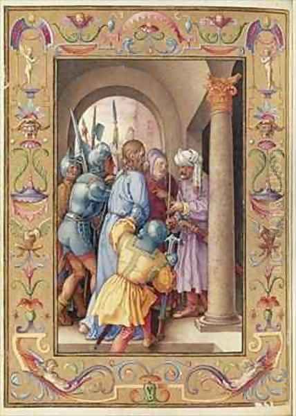 Ms 39 1601 The Arrest of Christ from Passio Domini Nostri Jesu Christi Secundum Joannem Oil Painting by Durer or Duerer, Albrecht