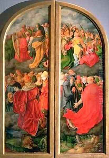 All Saints Day altarpiece Oil Painting by Durer or Duerer, Albrecht