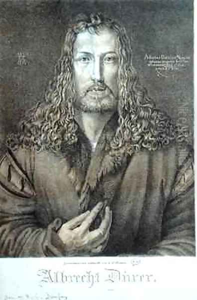 Self Portrait aged 28 Oil Painting by Durer or Duerer, Albrecht