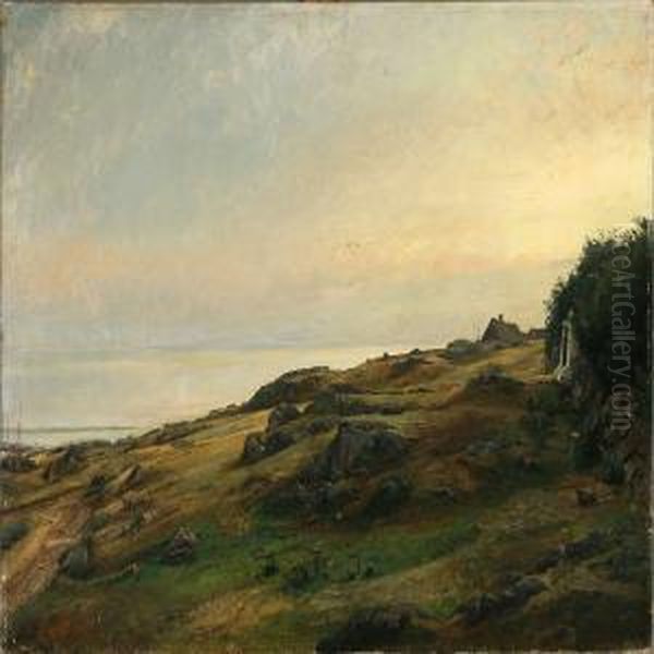 Coastal Scene From Molle At Kullen, Sweden Oil Painting by Tom Petersen