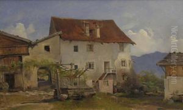 Tyrol, Route Vers L'italie Oil Painting by Vilhelm Petersen