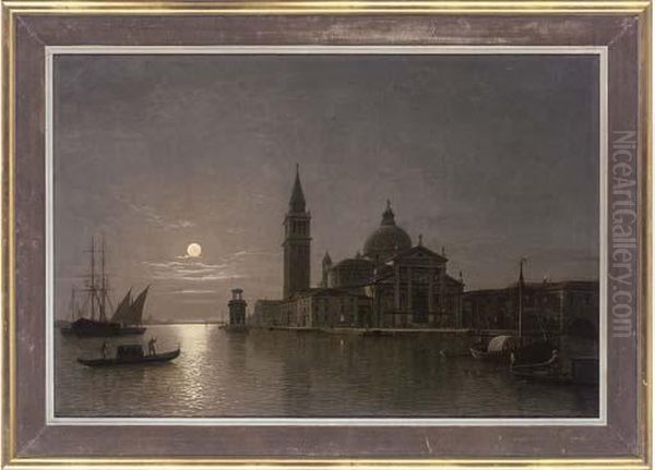 San Georgio Maggiore, Venice Oil Painting by Henry Pether