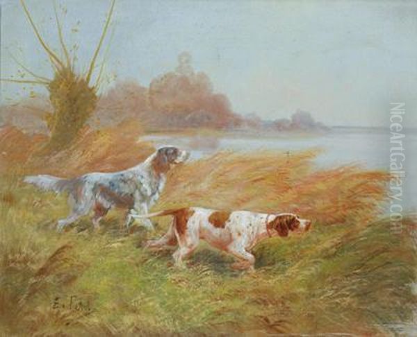 Auf Der Jagd Oil Painting by Eugene Petit